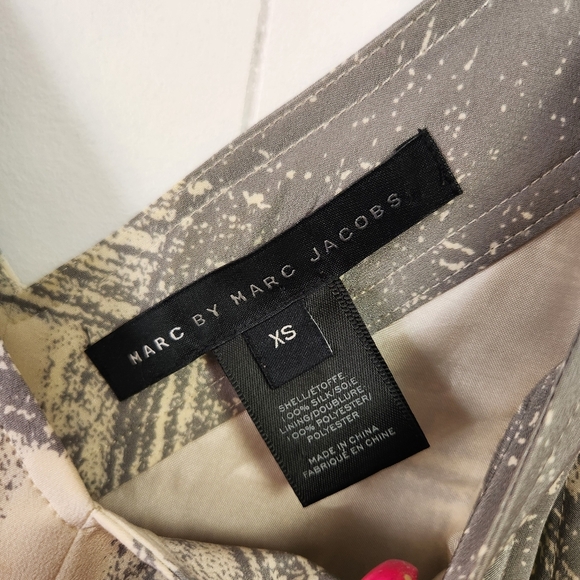 Marc Jacobs Gray Plaid Sleeveless V-Neck Dress Pockets Knee Length Classic XS - Picture 8 of 10